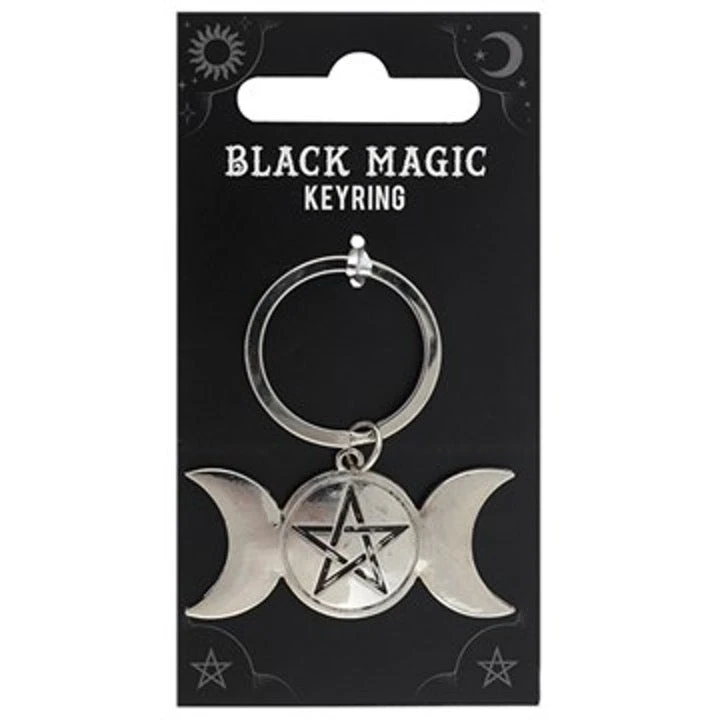 Gothic Gifts Triple Moon Keyring Gift Ideas 3 Gothic Gifts Triple Moon Keyring Gift Ideas