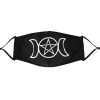 Gothic Gifts Triple Moon Reusable Face Mask 2 Gothic Gifts Triple Moon Reusable Face Mask