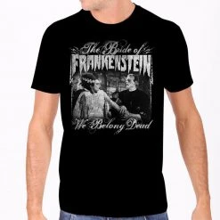 Rock Rebel We Belong Dead The Bride Of Frankenstein Men's Tee