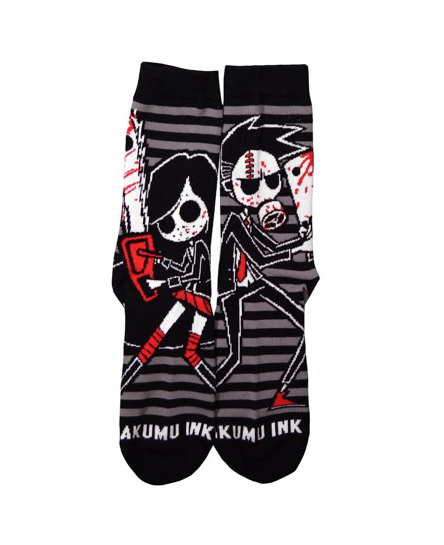Akumu Ink Men's Stuff Us Vs. Them Unisex Socks 5 Akumu Ink Men's Stuff Us Vs. Them Unisex Socks