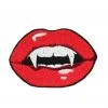 Project Pinup Vampire Kiss Iron On Embroidered Patch - Red And Black 2 Project Pinup Vampire Kiss Iron On Embroidered Patch - Red And Black