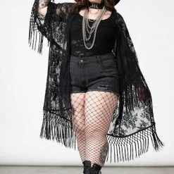 Killstar Women's Stuff Witch Hazel Lace Kimono