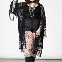 Killstar Women's Stuff Witch Hazel Lace Kimono