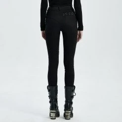 Punk Rave Women's Stuff Punk Blood Dark Denim Women's Pants