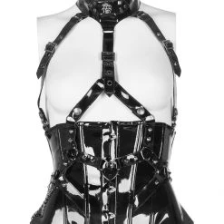 Punk Rave Women's Stuff Gothic Patent Leather Corset