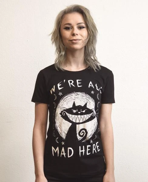 Akumu Ink We're All Mad Here Women's T-Shirt 5 Akumu Ink We're All Mad Here Women's T-Shirt