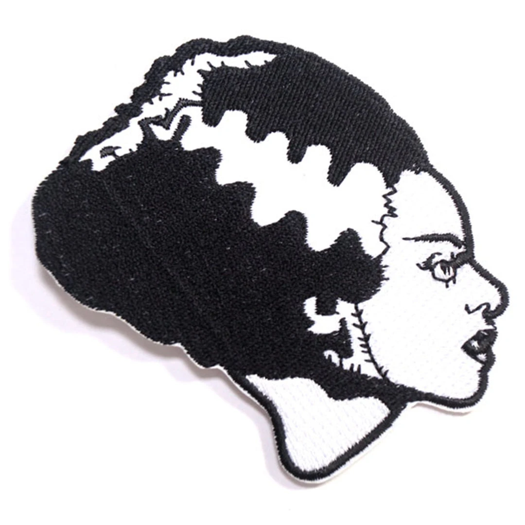 Rock Rebel Bride Of Frankenstein Patch - Black & White Gift Ideas 3 Rock Rebel Bride Of Frankenstein Patch - Black & White Gift Ideas