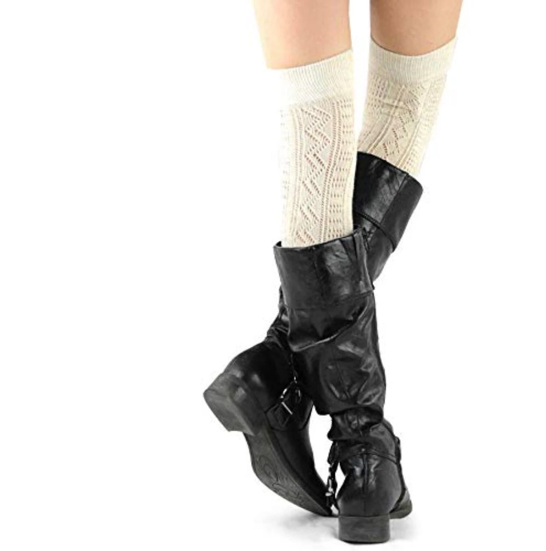 TeeHee Gift Ideas Women's Acrylic Over The Knee High Assorted 3-Pack 4 TeeHee Gift Ideas Women's Acrylic Over The Knee High Assorted 3-Pack