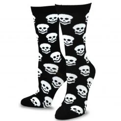 TeeHee Women's Halloween Polyester Crew Skulls 4-Pack Gift Ideas