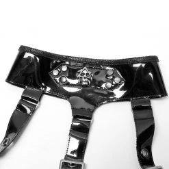 Punk Rave Women's Stuff Gothic Patent Leather Corset