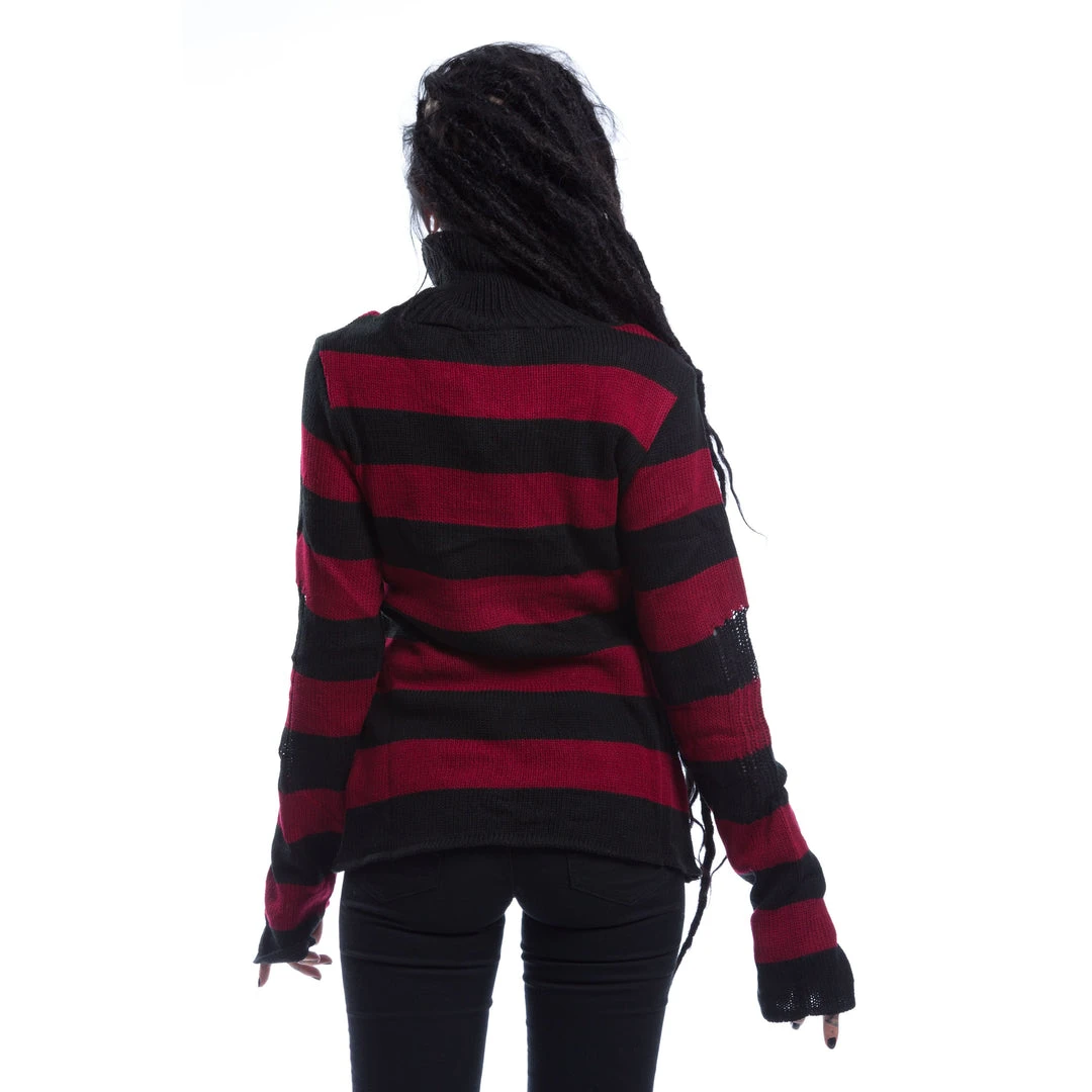 Vixxsin Annabella Distressed Sweater - Black/Reed Women's Stuff 4 Vixxsin Annabella Distressed Sweater - Black/Reed Women's Stuff