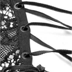 Punk Rave Women's Stuff Black Lace Opium Top