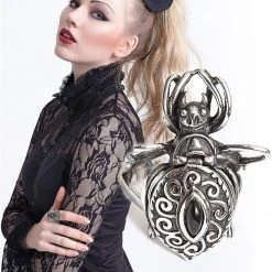 Punk Rave Black Widow Ring