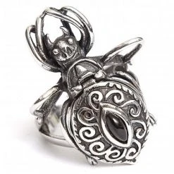 Punk Rave Black Widow Ring