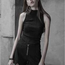 Punk Rave Elodie Black Top