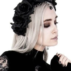 ReStyle Gothic Wreath With Antlers, Roses & Beads Headband Accessories 13 ReStyle Gothic Wreath With Antlers, Roses & Beads Headband Accessories
