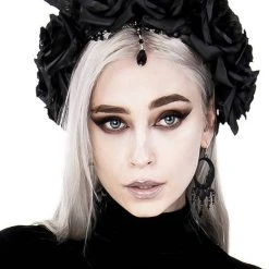 ReStyle Gothic Wreath With Antlers, Roses & Beads Headband Accessories 12 ReStyle Gothic Wreath With Antlers, Roses & Beads Headband Accessories