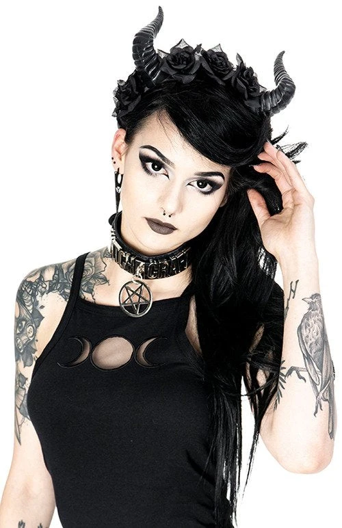 ReStyle Beleth Rose Crown Gothic Headpiece Accessories 5 ReStyle Beleth Rose Crown Gothic Headpiece Accessories