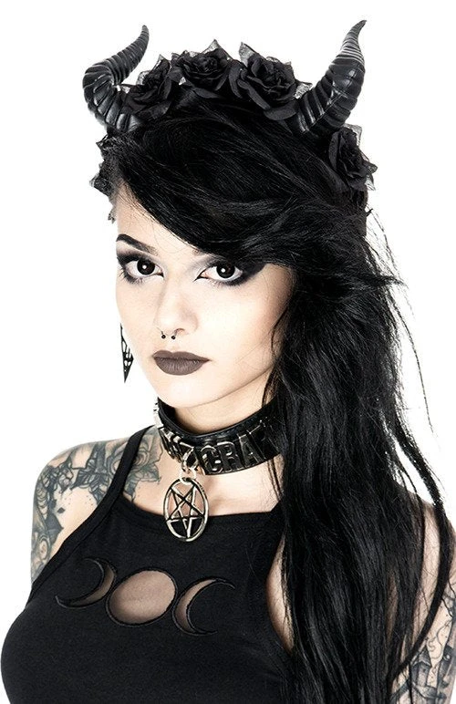 ReStyle Beleth Rose Crown Gothic Headpiece Accessories 11 ReStyle Beleth Rose Crown Gothic Headpiece Accessories