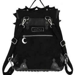 ReStyle Black Phantom Gothic Backpack With Dragon Wings 18 ReStyle Black Phantom Gothic Backpack With Dragon Wings