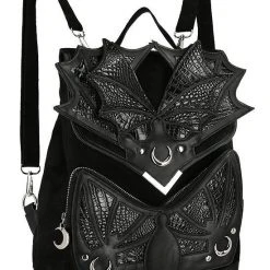 ReStyle Black Phantom Gothic Backpack With Dragon Wings 19 ReStyle Black Phantom Gothic Backpack With Dragon Wings