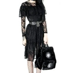 ReStyle Gloomy Prairie Black Lace Gothic Dress