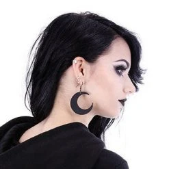 ReStyle Moon Black Earrings Gothic Earrings, Crescent, Occult Fashion