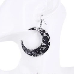 ReStyle Crescent Moon Textured Earrings