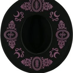 ReStyle Baroque Style Gothic Hat With Burgundy Monogram
