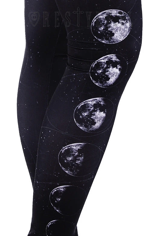 ReStyle Moon Phase Leggings Map Of The Stars Women's Stuff 9 ReStyle Moon Phase Leggings Map Of The Stars Women's Stuff