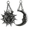 ReStyle Jewelry Moon And Sun Silver Earrings