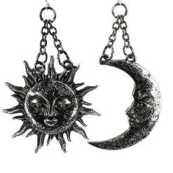 ReStyle Jewelry Moon And Sun Silver Earrings