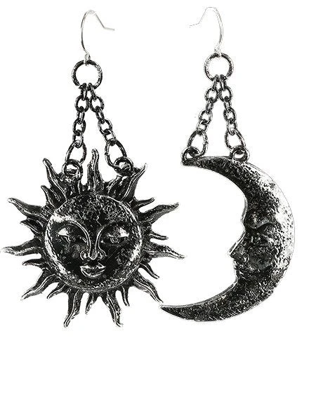 ReStyle Jewelry Moon And Sun Silver Earrings 3 ReStyle Jewelry Moon And Sun Silver Earrings