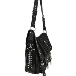 ReStyle Patchwork Hobo Bag With Multiple Pockets And Dragon PU