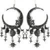 ReStyle Sleepless Nights Silver Moon Earrings Jewelry