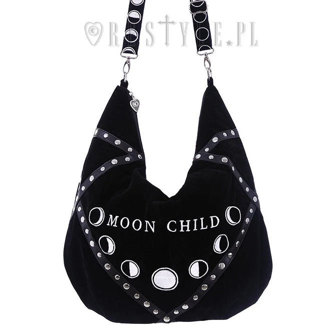 ReStyle Moon Child Black Velvet Hobo Bag 3 ReStyle Moon Child Black Velvet Hobo Bag
