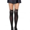 Leg Avenue Spandex Black Cat Opaque Tights