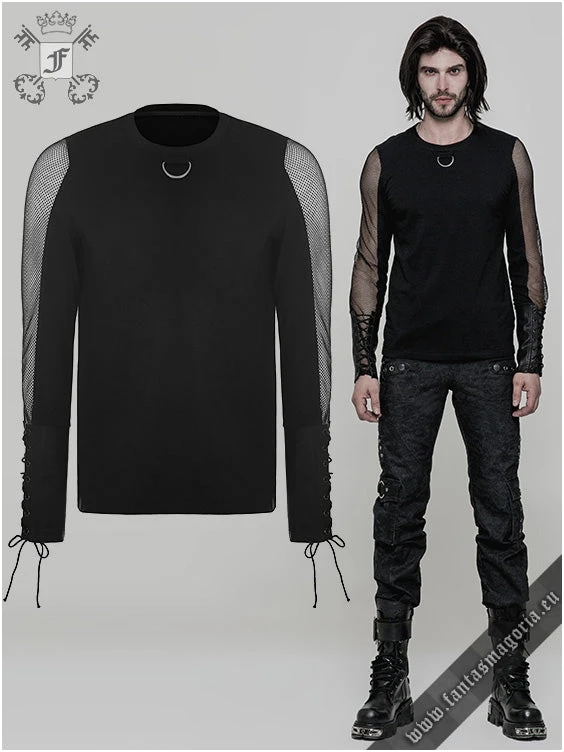 Punk Rave Mesmerizer Men's Longsleeve Top 4 Punk Rave Mesmerizer Men's Longsleeve Top