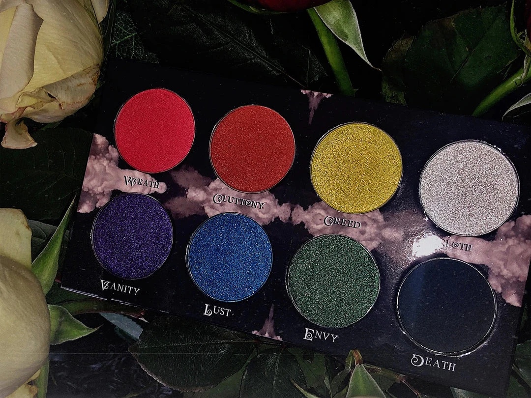 Glam Goth Beauty 7 Deadly Sins Palette 7 Glam Goth Beauty 7 Deadly Sins Palette