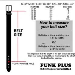 Funk Plus Black Vinyl Belt With Double Row Silver Eyelets