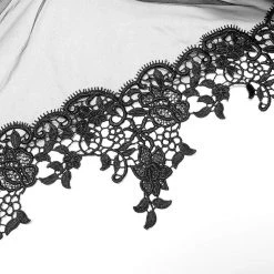 Punk Rave Women's Stuff Gothic Strappy Ruffle Layered Slip Dress