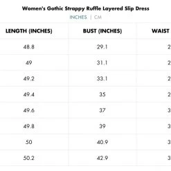 Punk Rave Women's Stuff Gothic Strappy Ruffle Layered Slip Dress