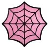 Sourpuss Gift Ideas Spiderweb Rug - Pink