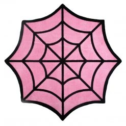 Sourpuss Gift Ideas Spiderweb Rug - Pink