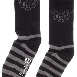 Sourpuss Gift Ideas Creepy Bat Crew Socks