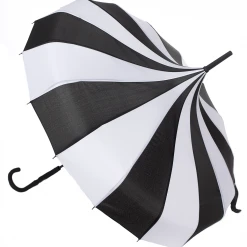 Sourpuss Gift Ideas Black And White Pagoda Umbrella