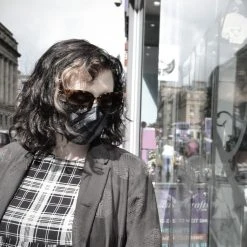 Poizen Industries Masks Stripes Mask - Black And Gray