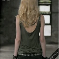 Punk Rave Green Watercolor Top